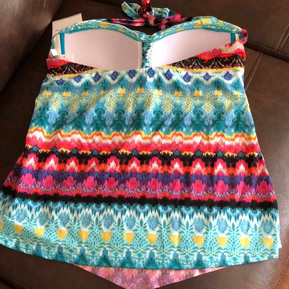 Liz Claiborne swimwear Top Size 6 New - Picture 6 of 8